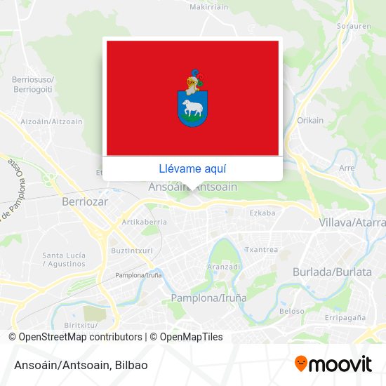 Mapa Ansoáin/Antsoain