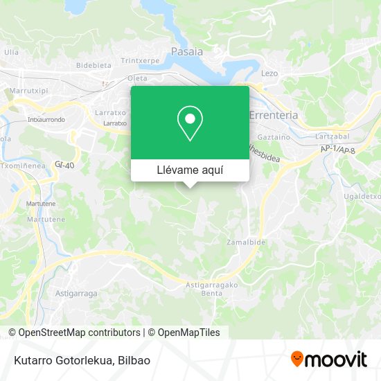 Mapa Kutarro Gotorlekua