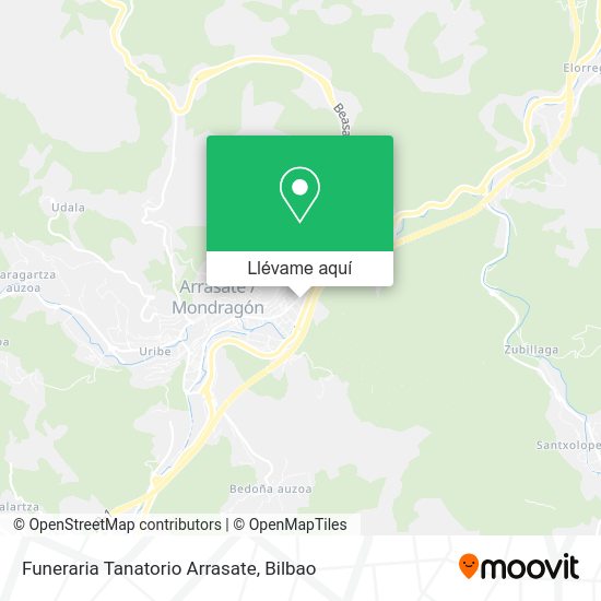Mapa Funeraria Tanatorio Arrasate