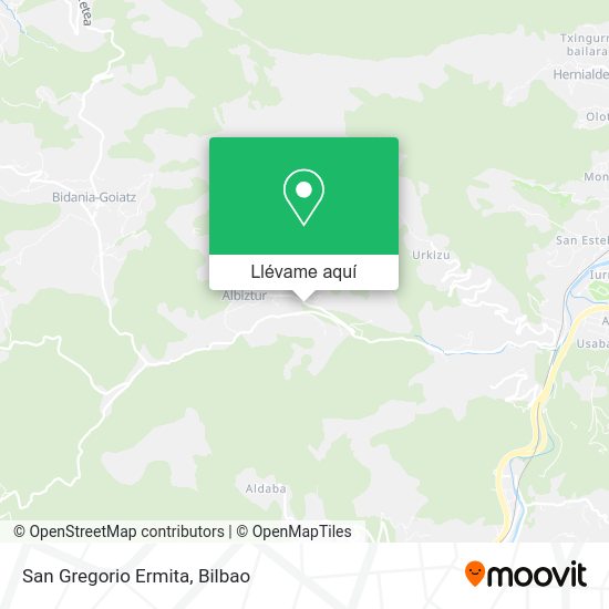 Mapa San Gregorio Ermita