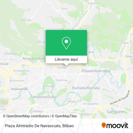 Mapa Plaza Almiradío De Navascués
