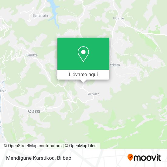 Mapa Mendigune Karstikoa