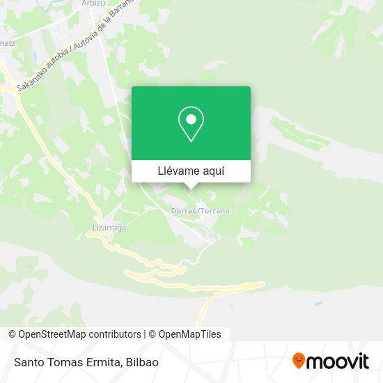 Mapa Santo Tomas Ermita