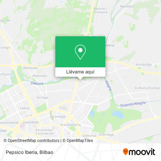 Mapa Pepsico Iberia