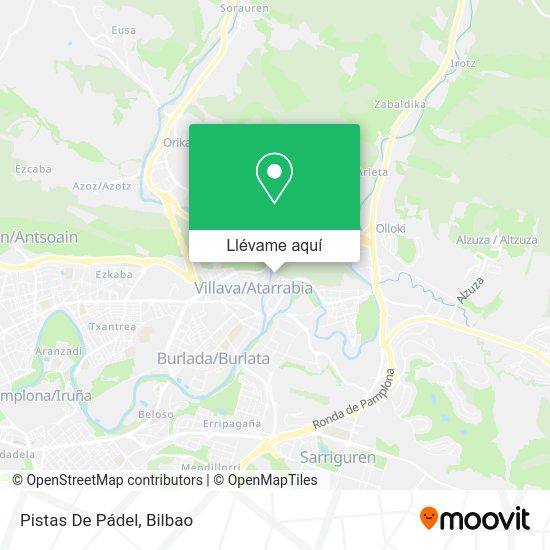 Mapa Pistas De Pádel