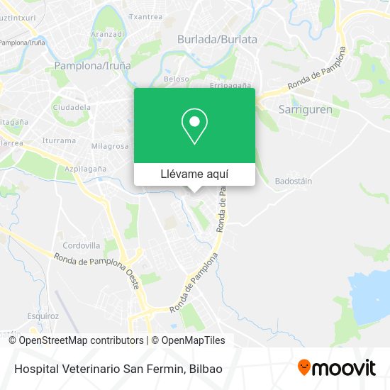Mapa Hospital Veterinario San Fermin