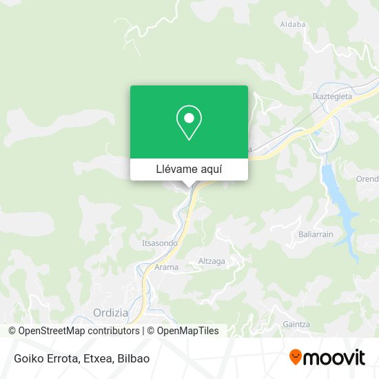 Mapa Goiko Errota, Etxea