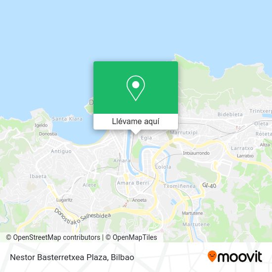 Mapa Nestor Basterretxea Plaza