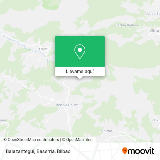 Mapa Balazantegui, Baserria