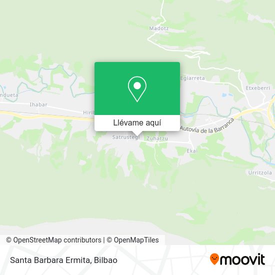 Mapa Santa Barbara Ermita