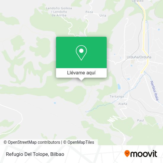 Mapa Refugio Del Tolope