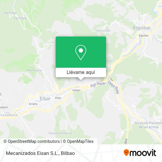 Mapa Mecanizados Eisan S.L.