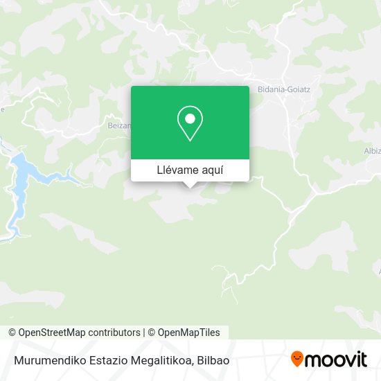 Mapa Murumendiko Estazio Megalitikoa