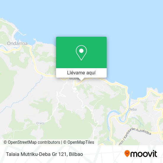 Mapa Talaia Mutriku-Deba Gr 121