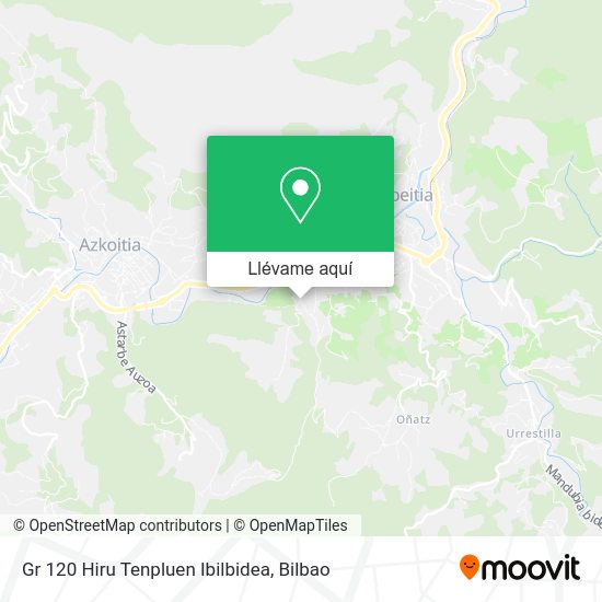 Mapa Gr 120 Hiru Tenpluen Ibilbidea