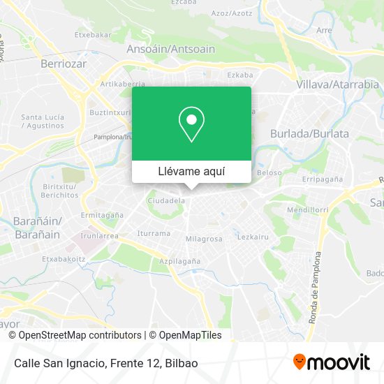 Mapa Calle San Ignacio, Frente 12