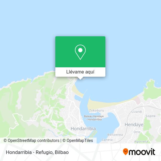 Mapa Hondarribia - Refugio