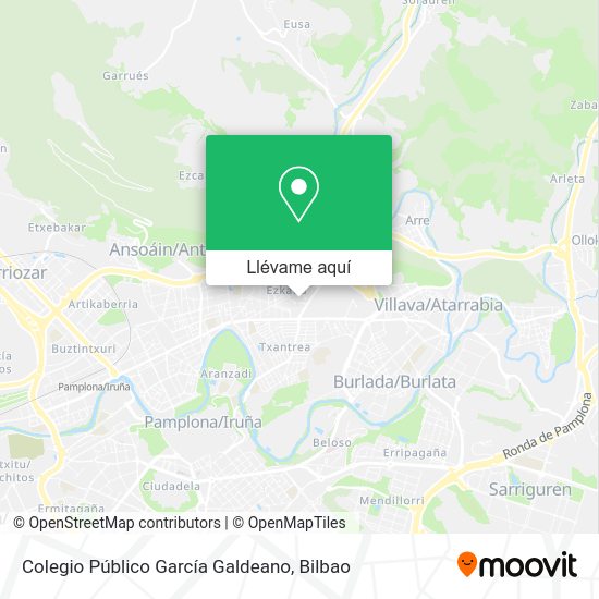 Mapa Colegio Público García Galdeano