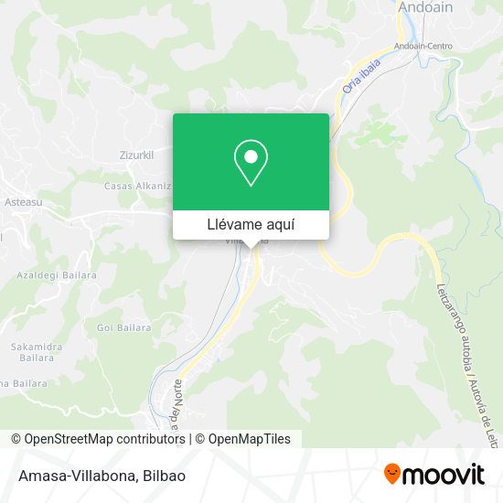 Mapa Amasa-Villabona