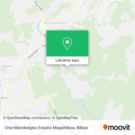 Mapa Onyi-Mandoegiko Estazio Megalitikoa