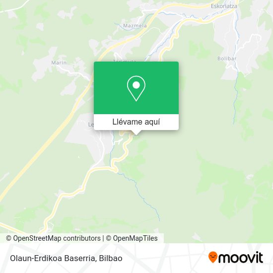 Mapa Olaun-Erdikoa Baserria