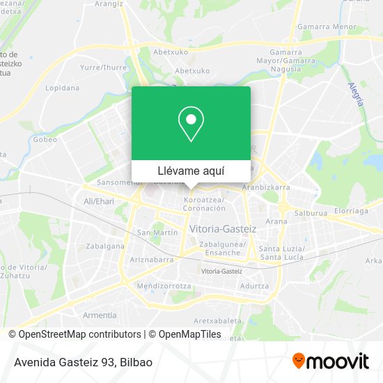 Mapa Avenida Gasteiz 93