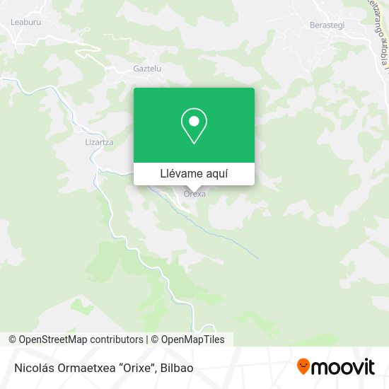 Mapa Nicolás Ormaetxea “Orixe”