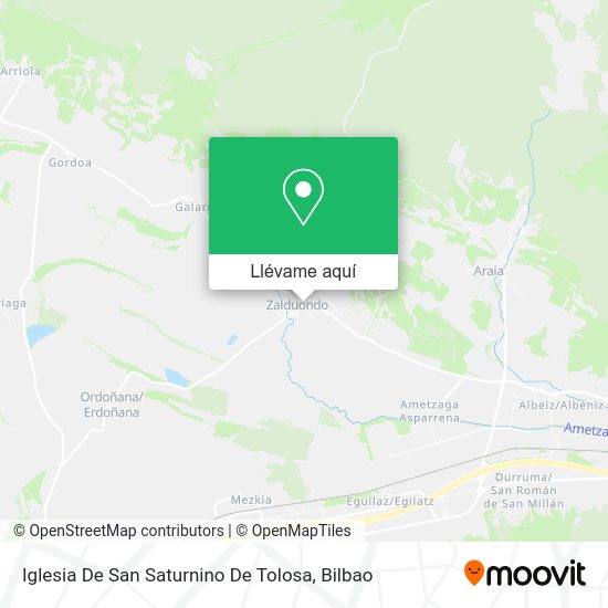 Mapa Iglesia De San Saturnino De Tolosa