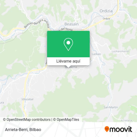 Mapa Arrieta-Berri