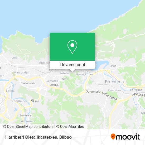 Mapa Harriberri Oleta Ikastetxea