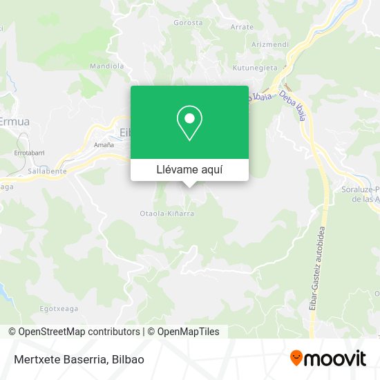 Mapa Mertxete Baserria