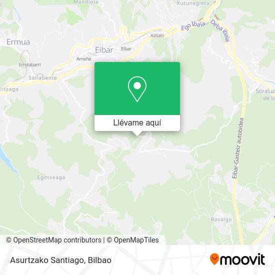 Mapa Asurtzako Santiago