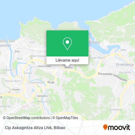 Mapa Cip Askagintza Altza Lhik