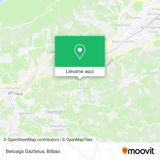 Mapa Beloaga Gaztelua