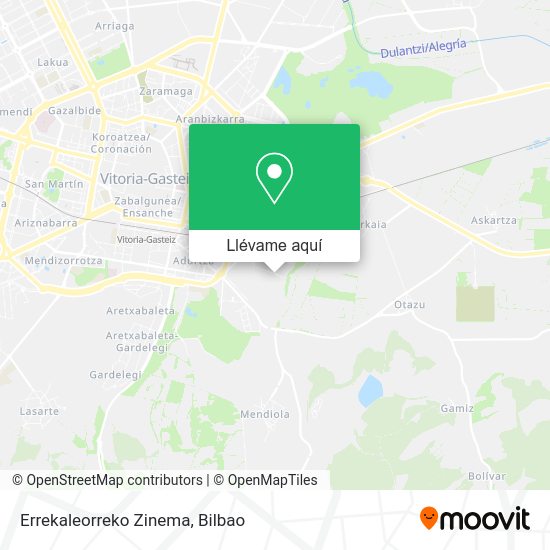 Mapa Errekaleorreko Zinema