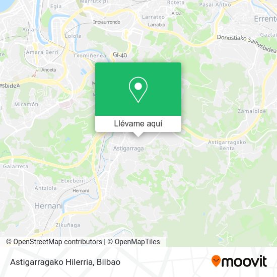 Mapa Astigarragako Hilerria