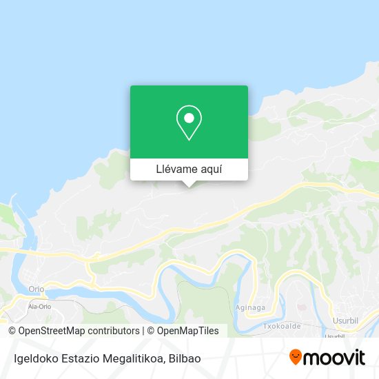 Mapa Igeldoko Estazio Megalitikoa