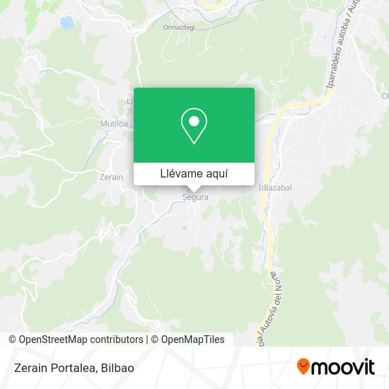 Mapa Zerain Portalea