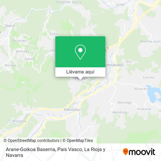 Mapa Arane-Goikoa Baserria