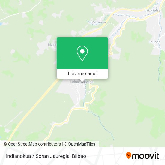 Mapa Indianokua  / Soran Jauregia