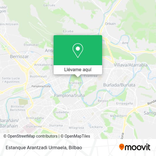Mapa Estanque Arantzadi Urmaela