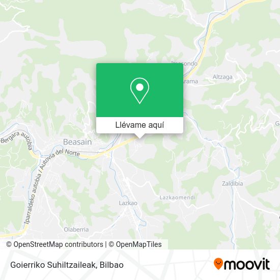 Mapa Goierriko Suhiltzaileak