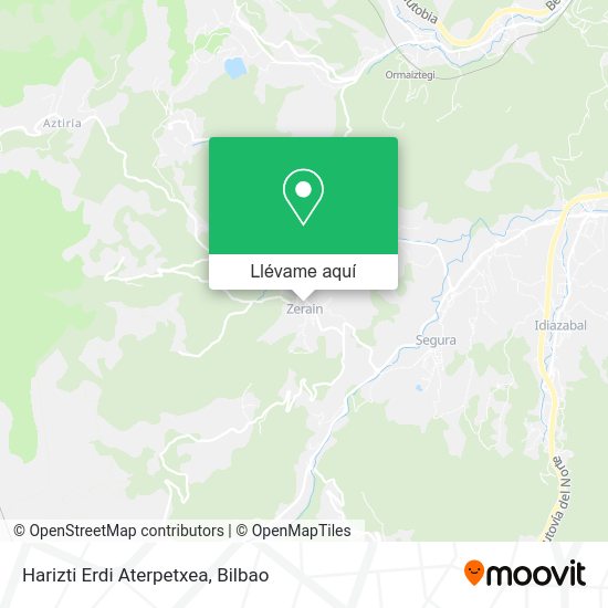 Mapa Harizti Erdi Aterpetxea
