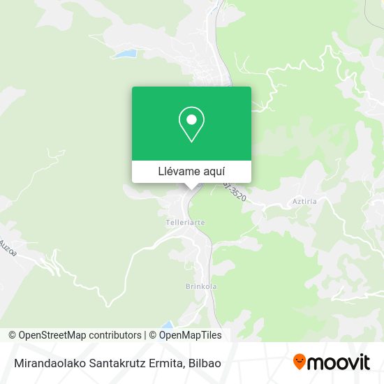 Mapa Mirandaolako Santakrutz Ermita