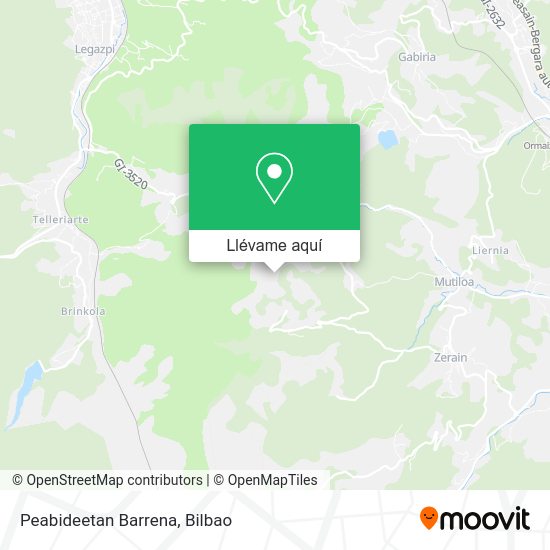 Mapa Peabideetan Barrena