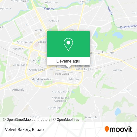 Mapa Velvet Bakery
