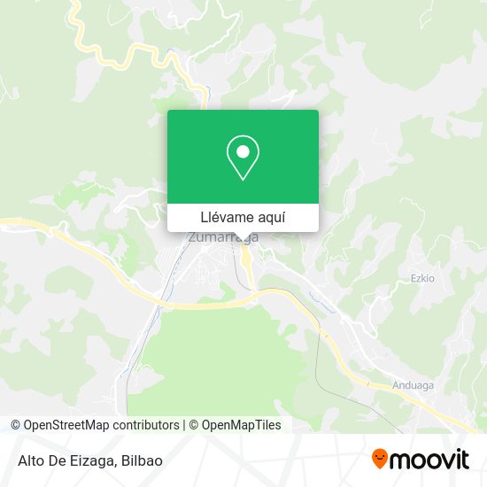Mapa Alto De Eizaga