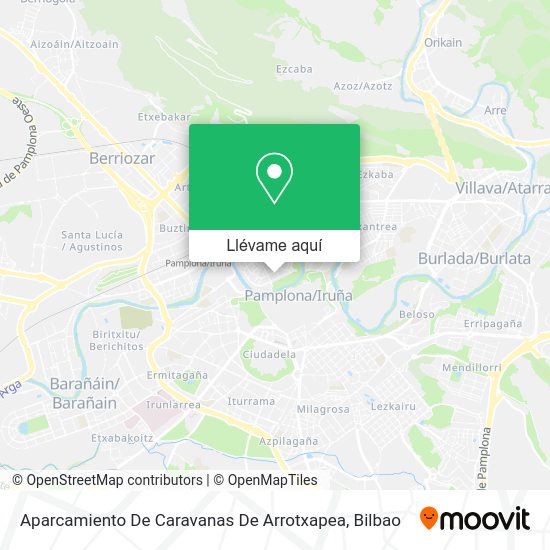 Mapa Aparcamiento De Caravanas De Arrotxapea