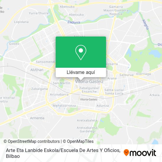 Mapa Arte Eta Lanbide Eskola / Escuela De Artes Y Oficios