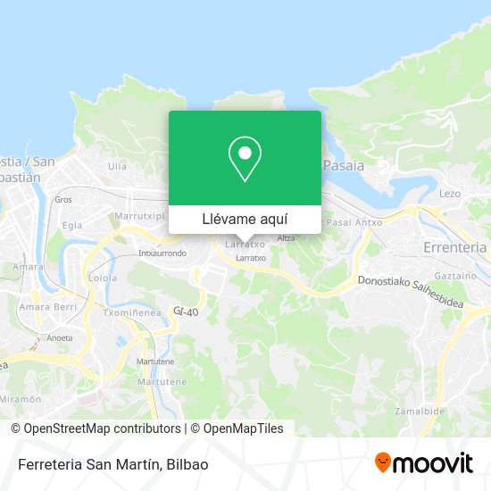 Mapa Ferreteria San Martín